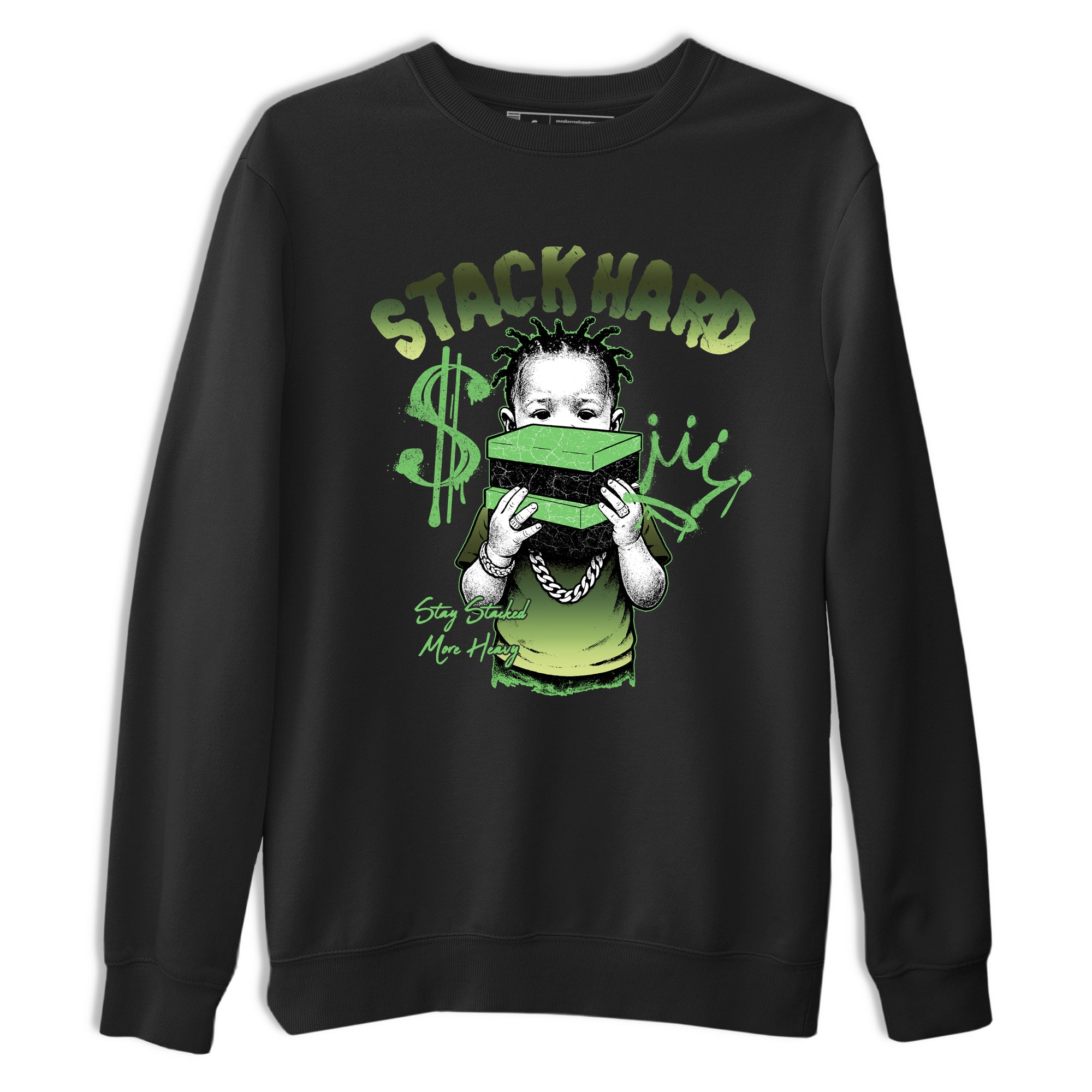 Stack Hard SNRT Sneaker Tees - Air Foamposite One Pine Green - SNRT Sneaker T-shirts