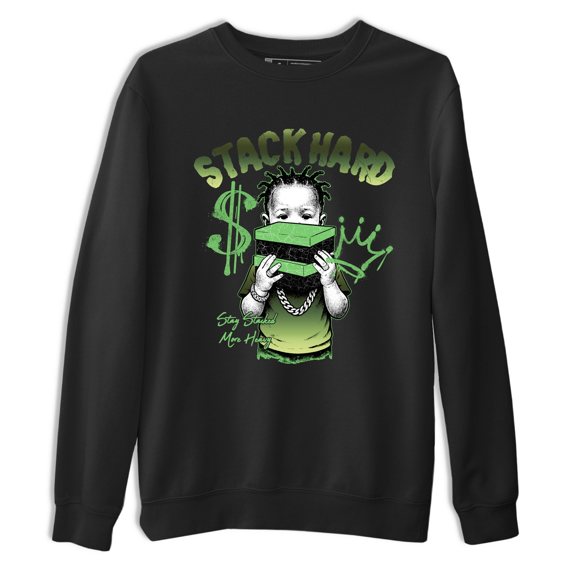 Stack Hard SNRT Sneaker Tees - Air Foamposite One Pine Green - SNRT Sneaker T-shirts