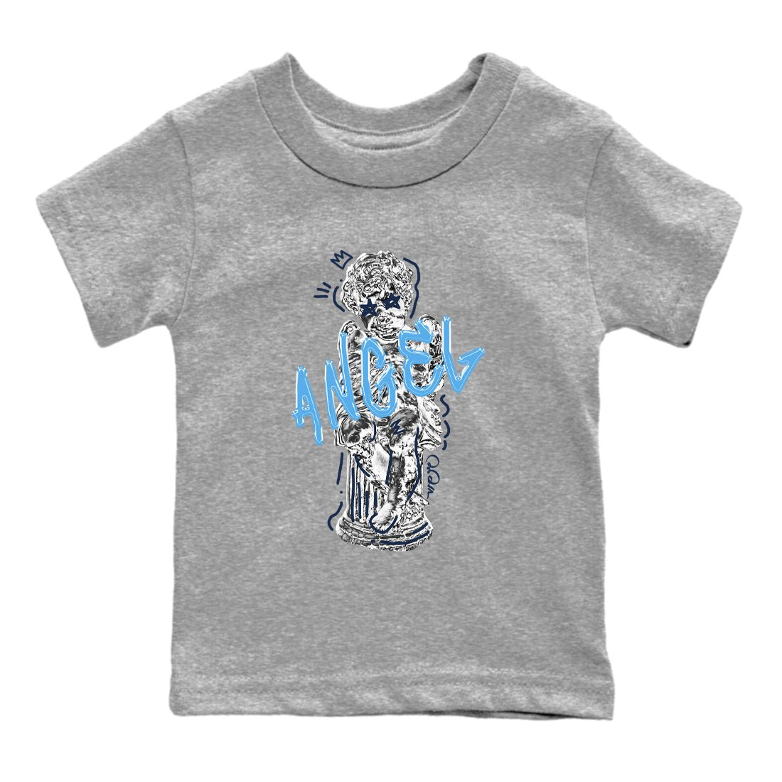 1s Obsidian shirts to match jordans Baby Angel sneaker match tees Air Jordan 1 Low OG Obsidian match shoes to clothes SNRT Sneaker Tees Youth Baby Heather Grey 2 tee