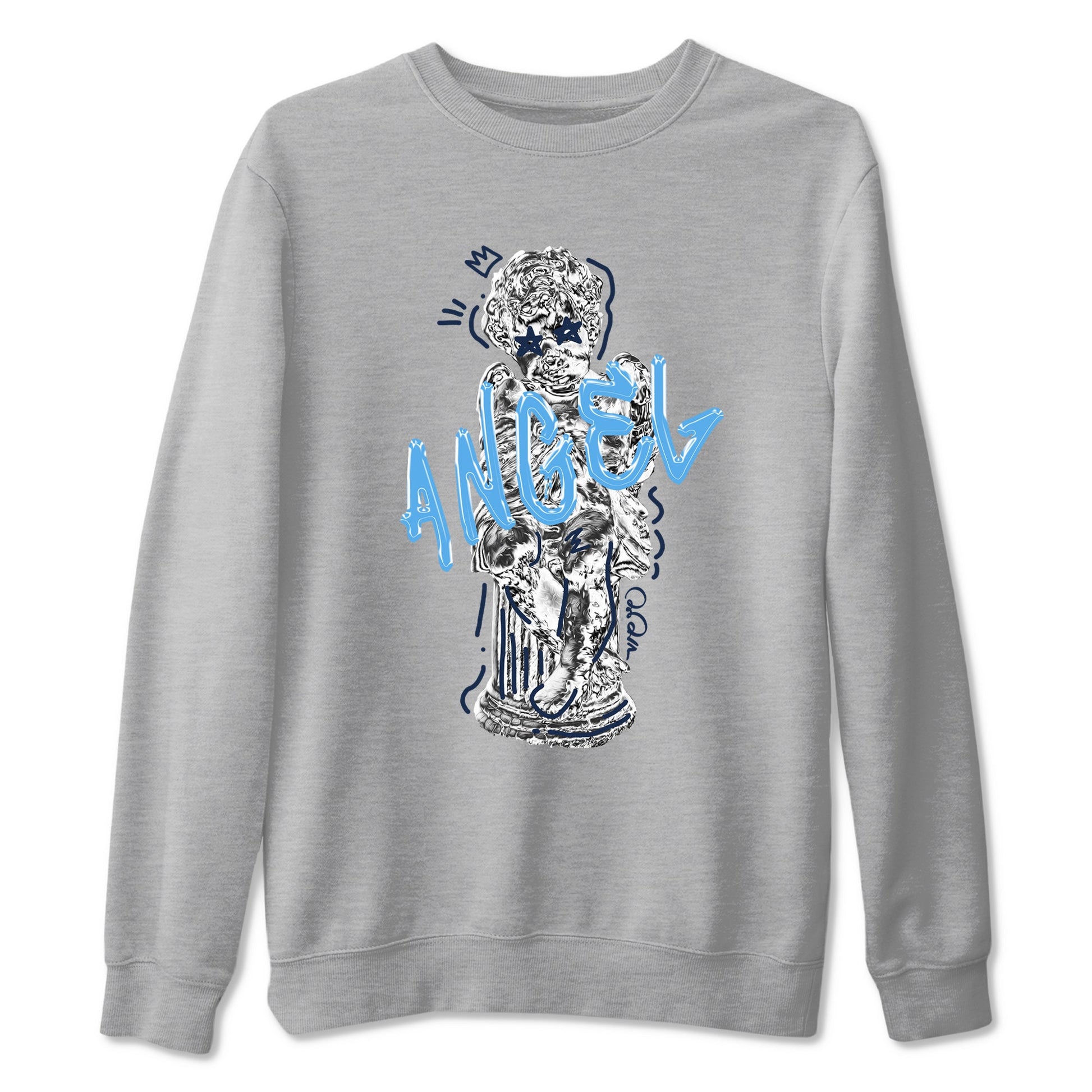 1s Obsidian shirts to match jordans Baby Angel sneaker match tees Air Jordan 1 Low OG Obsidian match shoes to clothes SNRT Sneaker Tees unisex cotton Heather Grey 2 shirts