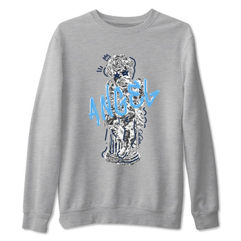 1s Obsidian shirts to match jordans Baby Angel sneaker match tees Air Jordan 1 Low OG Obsidian match shoes to clothes SNRT Sneaker Tees unisex cotton Heather Grey 2 shirts