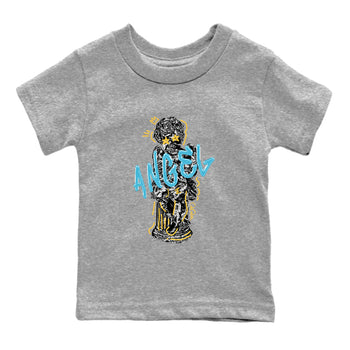 Sneaker Threads – Sneaker Tees To Match Air Jordan 11 Gamma – Baby Angel Youth Graphic Tee Heather Grey 2. Perfect for Jordan releases 2025 colorways.
