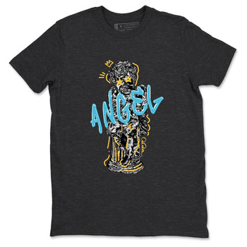 Sneaker Threads – Sneaker Tees To Match Air Jordan 11 Gamma – Baby Angel Graphic Tee Charcoal Heather 2. Perfect for Jordan releases 2025 colorways.