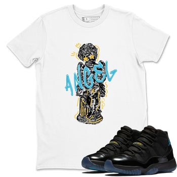 Sneaker Threads – Sneaker Tees To Match Air Jordan 11 Gamma – Baby Angel Graphic Tee White 1. Perfect for Jordan releases 2025 colorways.