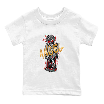 Sneaker Threads – Sneaker Tees To Match Air Jordan 12 Taxi – Baby Angel Youth Graphic Tee White 2. Perfect for Jordan releases 2025 colorways.