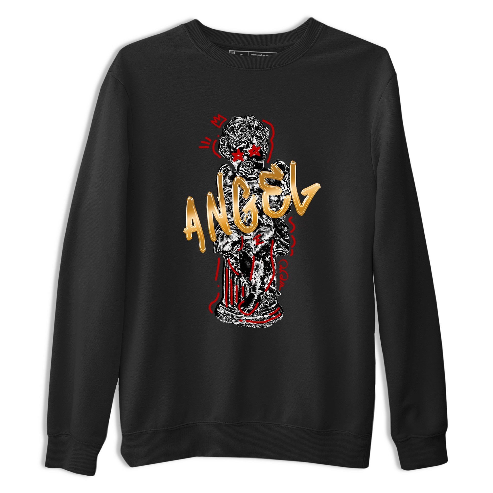 Sneaker Threads – Sneaker Tees To Match Air Jordan 12 Taxi – Baby Angel Graphic Tee Black 2. Perfect for Jordan releases 2025 colorways.