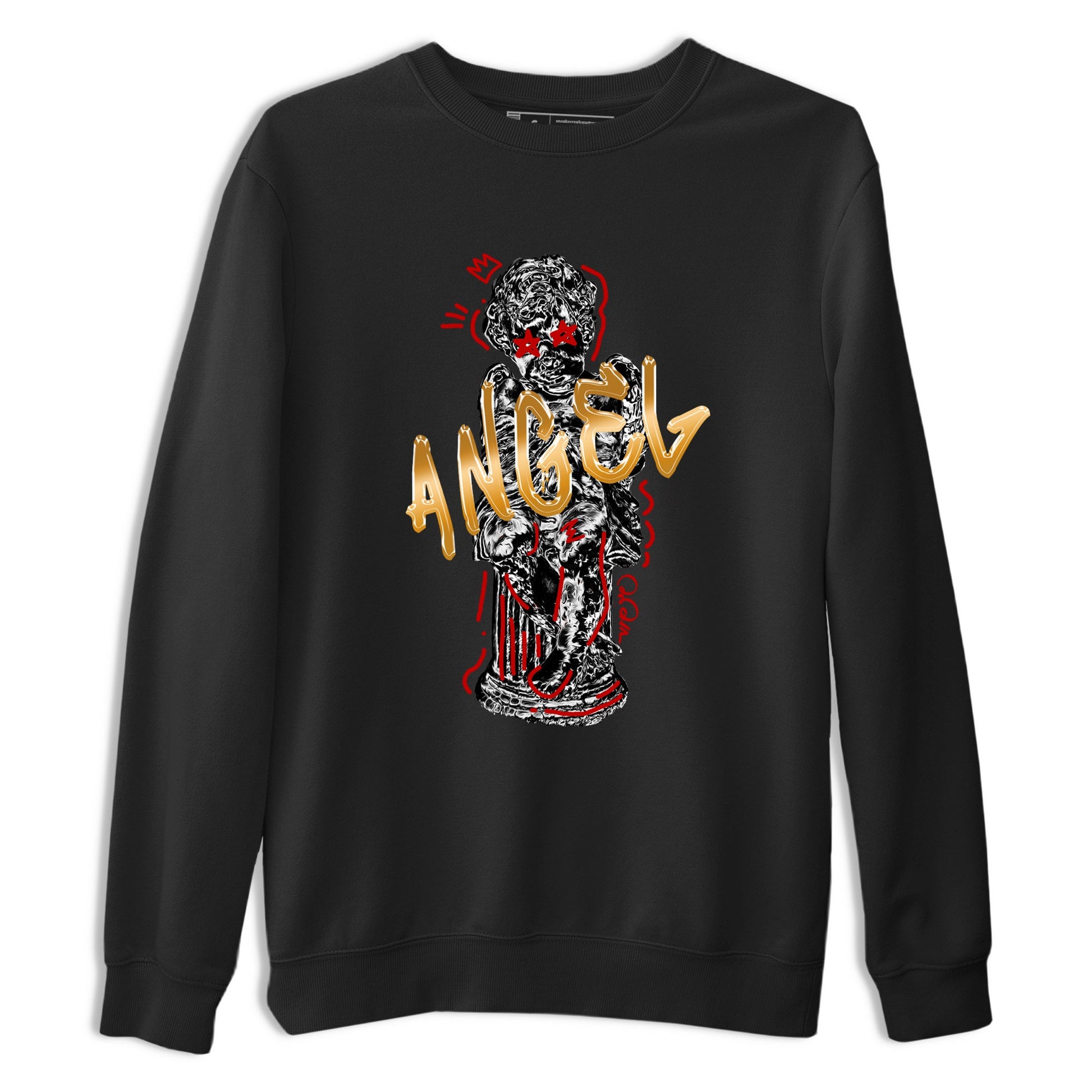 Sneaker Threads – Sneaker Tees To Match Air Jordan 12 Taxi – Baby Angel Graphic Tee Black 2. Perfect for Jordan releases 2025 colorways.