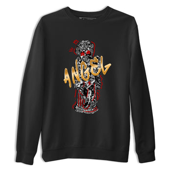 Sneaker Threads – Sneaker Tees To Match Air Jordan 12 Taxi – Baby Angel Graphic Tee Black 2. Perfect for Jordan releases 2025 colorways.