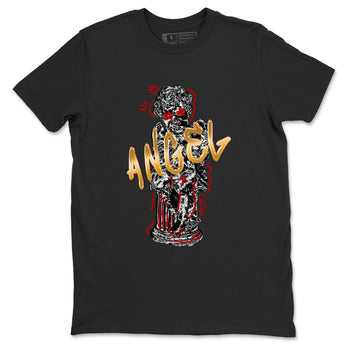 Sneaker Threads – Sneaker Tees To Match Air Jordan 12 Taxi – Baby Angel Graphic Tee Black 2. Perfect for Jordan releases 2025 colorways.