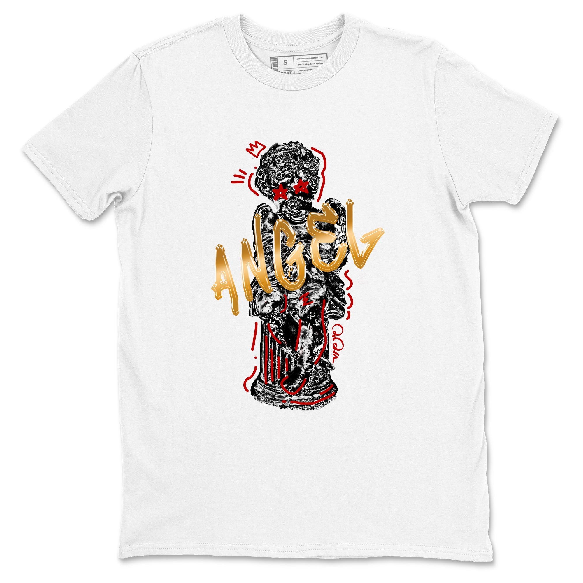 Sneaker Threads – Sneaker Tees To Match Air Jordan 12 Taxi – Baby Angel Graphic Tee White 2. Perfect for Jordan releases 2025 colorways.