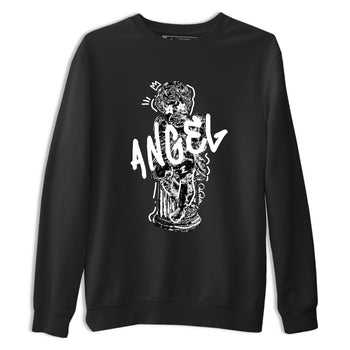 Sneaker Threads – Sneaker Tees To Match Air Jordan 4 Black Cat – Baby Angel Graphic Tee Black 2. Perfect for Jordan releases 2025 colorways.