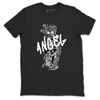 Sneaker Threads – Sneaker Tees To Match Air Jordan 4 Black Cat – Baby Angel Graphic Tee Black 2. Perfect for Jordan releases 2025 colorways.