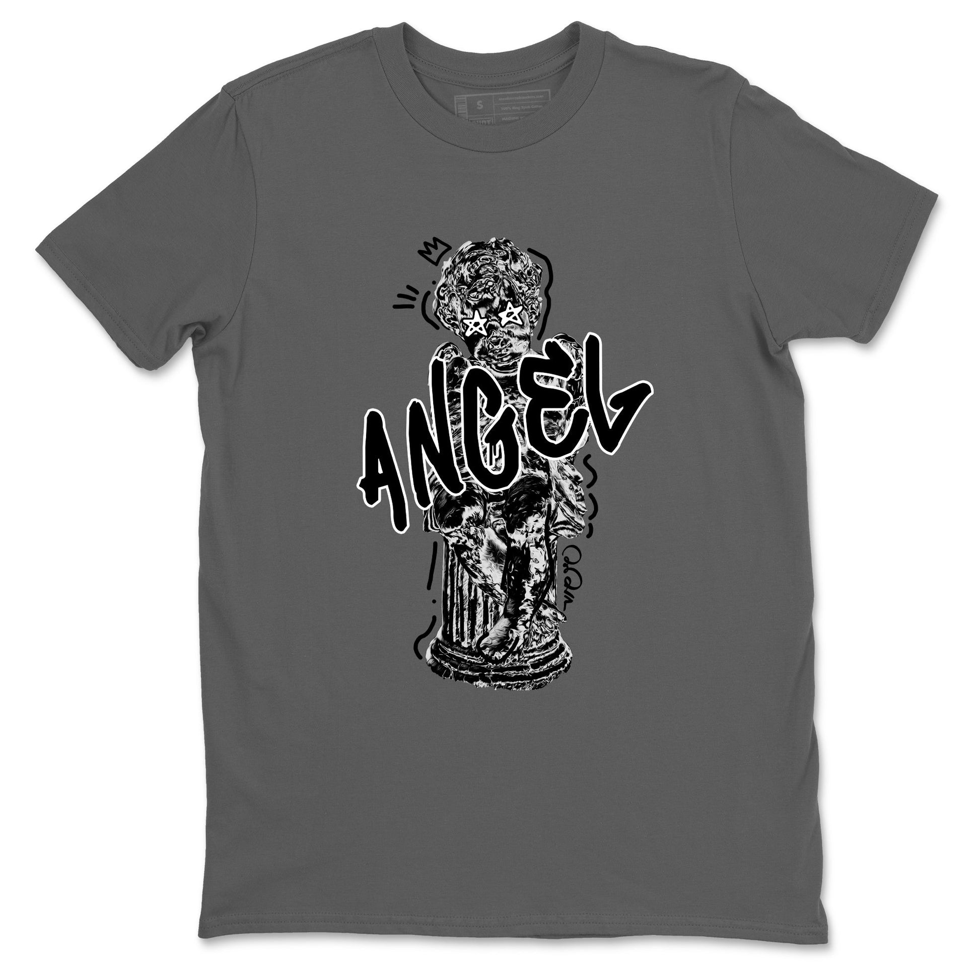 Sneaker Threads – Sneaker Tees To Match Air Jordan 4 Black Cat – Baby Angel Graphic Tee Cool Grey 2. Perfect for Jordan releases 2025 colorways.