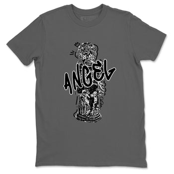 Sneaker Threads – Sneaker Tees To Match Air Jordan 4 Black Cat – Baby Angel Graphic Tee Cool Grey 2. Perfect for Jordan releases 2025 colorways.