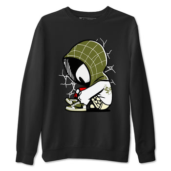 1s Travis Scott Medium Olive shirts to match jordans Baby Spider sneaker match tees Air Jordan 1 Travis Scott Medium Olive SNRT Sneaker Tees streetwear brand Black 2 unisex cotton tee