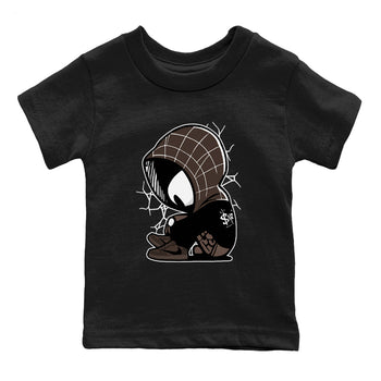 1s Travis Scott Velvet Brown shirts to match jordans Baby Spider best t shirts to wear with jordans Travis Scott x Air Jordan 1 Low OG Velvet Brown match shoes to clothes SNRT Sneaker Tees Youth Baby Black 2 tee