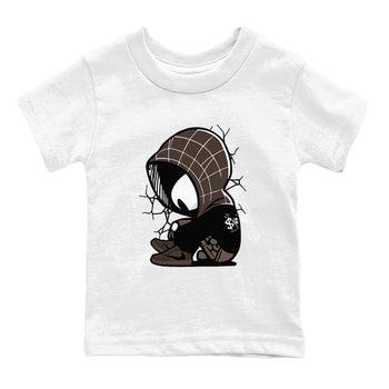1s Travis Scott Velvet Brown shirts to match jordans Baby Spider best t shirts to wear with jordans Travis Scott x Air Jordan 1 Low OG Velvet Brown match shoes to clothes SNRT Sneaker Tees Youth Baby White 2 tee