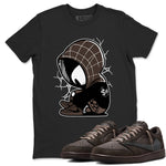 1s Travis Scott Velvet Brown shirts to match jordans Baby Spider best t shirts to wear with jordans Travis Scott x Air Jordan 1 Low OG Velvet Brown match shoes to clothes SNRT Sneaker Tees unisex cotton Black 1 shirts