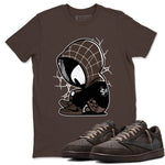 1s Travis Scott Velvet Brown shirts to match jordans Baby Spider best t shirts to wear with jordans Travis Scott x Air Jordan 1 Low OG Velvet Brown match shoes to clothes SNRT Sneaker Tees unisex cotton Dark Chocolate 1 shirts