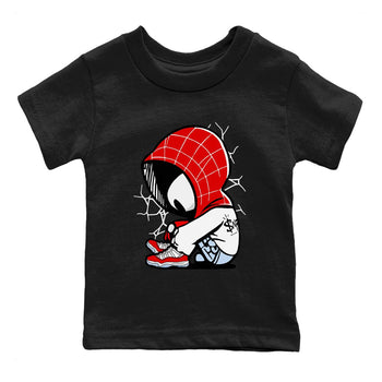 11s Cherry shirts to match jordans Baby Spider sneaker match tees Air Jordan 11 Retro Cherry match shoes to clothes SNRT Sneaker Tees Youth Baby Black 2 tee