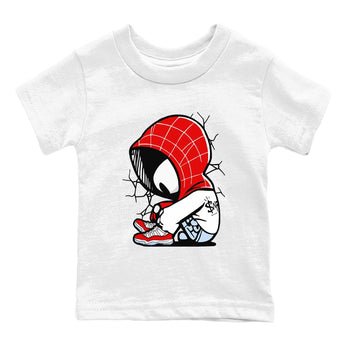 11s Cherry shirts to match jordans Baby Spider sneaker match tees Air Jordan 11 Retro Cherry match shoes to clothes SNRT Sneaker Tees Youth Baby White 2 tee