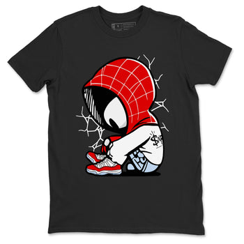 11s Cherry shirts to match jordans Baby Spider sneaker match tees Air Jordan 11 Retro Cherry match shoes to clothes SNRT Sneaker Tees unisex cotton Black 2 shirts