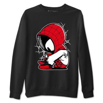 12s Flu Game shirts to match jordans Baby Spider sneaker match tees Air Jordan 12 Retro Flu Game match shoes to clothes SNRT Sneaker Tees unisex cotton Black 2 shirts