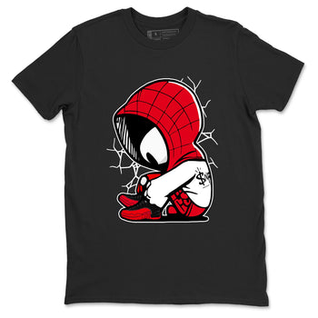 12s Flu Game shirts to match jordans Baby Spider sneaker match tees Air Jordan 12 Retro Flu Game match shoes to clothes SNRT Sneaker Tees unisex cotton Black 2 shirts