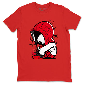 12s Flu Game shirts to match jordans Baby Spider sneaker match tees Air Jordan 12 Retro Flu Game match shoes to clothes SNRT Sneaker Tees unisex cotton Red 2 shirts