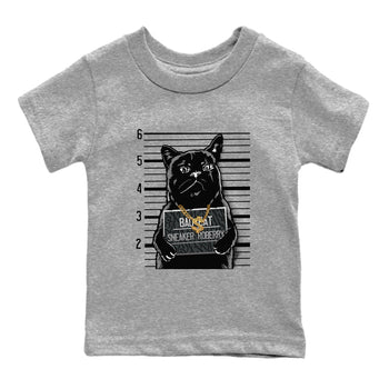 Air Jordan 3 Black Cat shirts to match jordans Bad Cat sneaker match tees Jordan 3 Retro Black Cat best t shirts to wear with jordans SNRT Sneaker Tees Youth Baby Heather Grey 2 tee