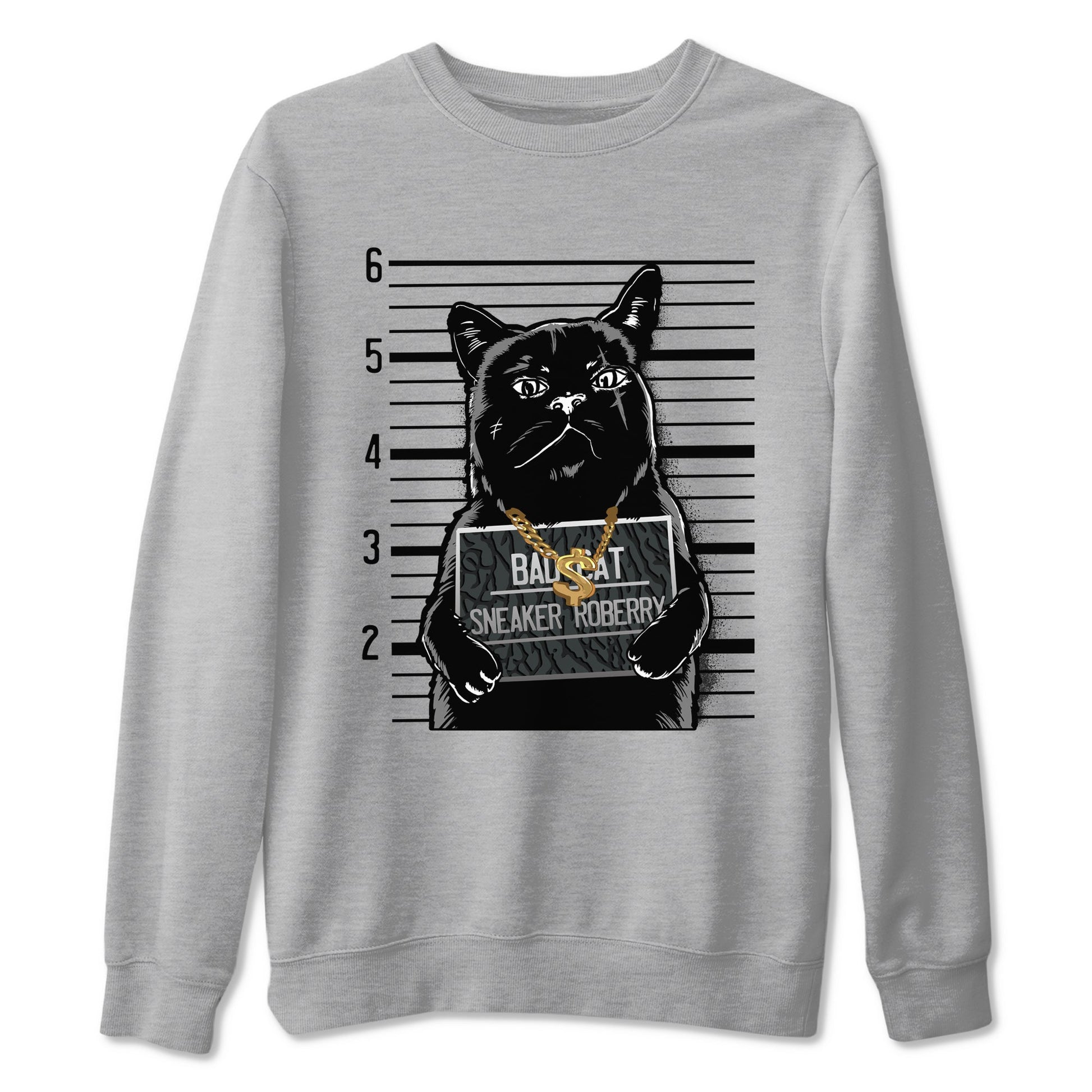 Air Jordan 3 Black Cat shirts to match jordans Bad Cat sneaker match tees Jordan 3 Retro Black Cat best t shirts to wear with jordans SNRT Sneaker Tees unisex cotton Heather Grey 2 shirts