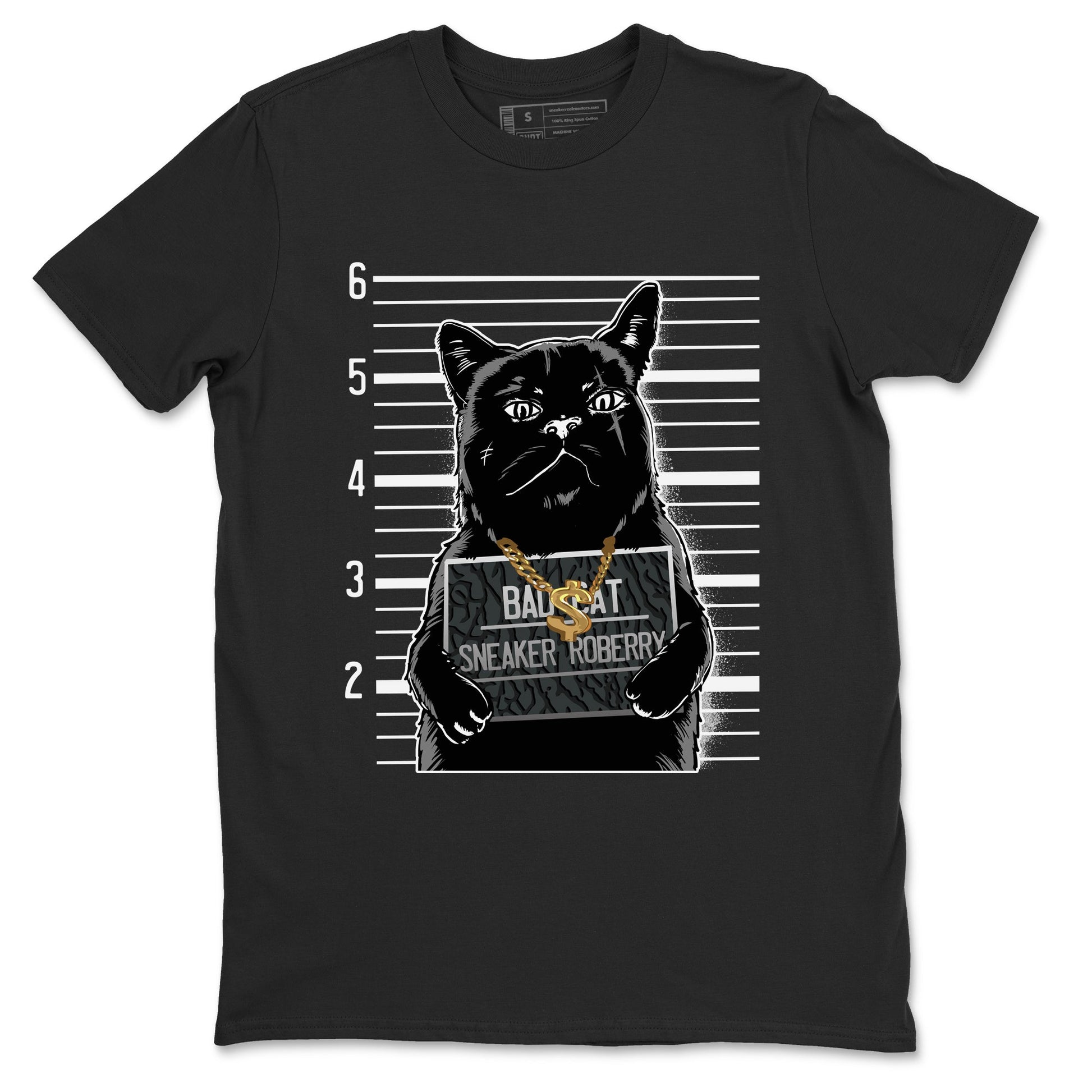 Air Jordan 3 Black Cat shirts to match jordans Bad Cat sneaker match tees Jordan 3 Retro Black Cat best t shirts to wear with jordans SNRT Sneaker Tees unisex cotton Black 2 shirts