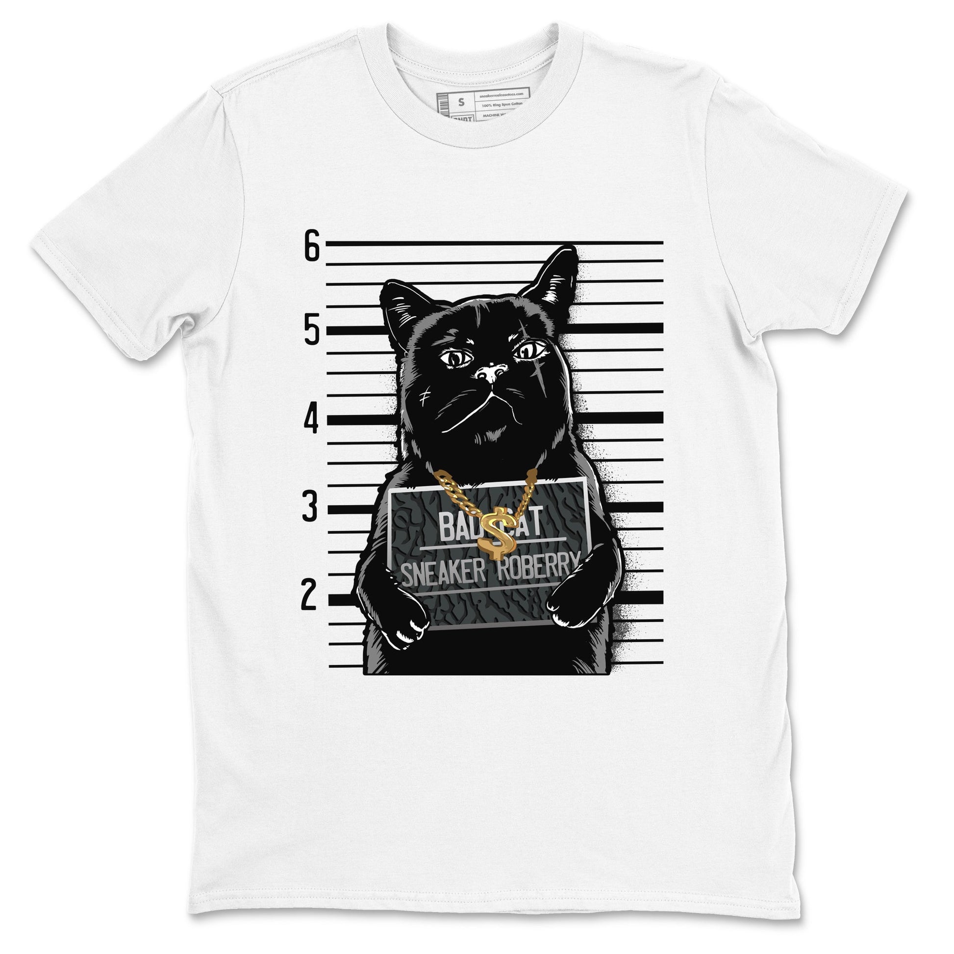 Air Jordan 3 Black Cat shirts to match jordans Bad Cat sneaker match tees Jordan 3 Retro Black Cat best t shirts to wear with jordans SNRT Sneaker Tees unisex cotton White 2 shirts