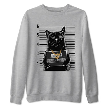 4s Black Cat shirts to match jordans Bad Cat sneaker match tees Air Jordan 4 Black Cat match shoes to clothes SNRT Sneaker Tees unisex cotton Heather Grey 2 shirts