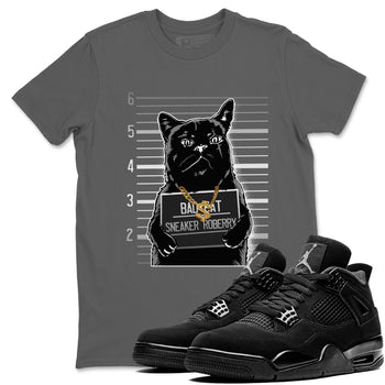 4s Black Cat shirts to match jordans Bad Cat sneaker match tees Air Jordan 4 Black Cat match shoes to clothes SNRT Sneaker Tees unisex cotton Cool Grey 1 shirts