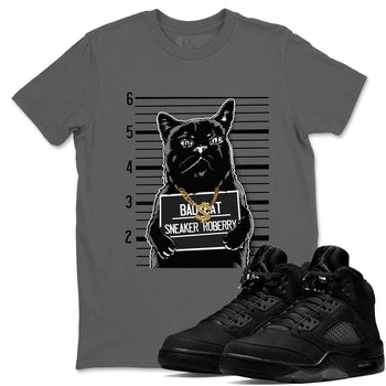 5s Black Cat shirts to match jordans Bad Cat sneaker match tees Air Jordan 5 Black Cat match shoes to clothes SNRT Sneaker Tees unisex cotton Cool Grey 1 shirts