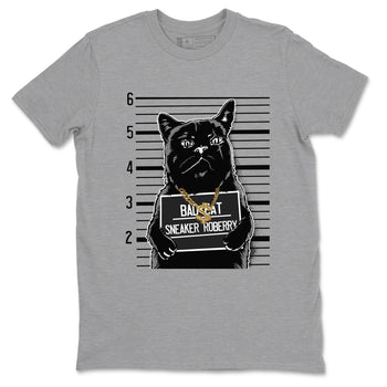 5s Black Cat shirts to match jordans Bad Cat sneaker match tees Air Jordan 5 Black Cat match shoes to clothes SNRT Sneaker Tees unisex cotton Heather Grey 2 shirts