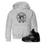 5s Black Cat shirts to match jordans Bad Vibes Only sneaker match tees Air Jordan 5 Black Cat SNRT Sneaker Release Tees Youth Baby Heather Grey 1 crew neck shirts