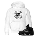 5s Black Cat shirts to match jordans Bad Vibes Only sneaker match tees Air Jordan 5 Black Cat SNRT Sneaker Release Tees Youth Baby White 1 crew neck shirts