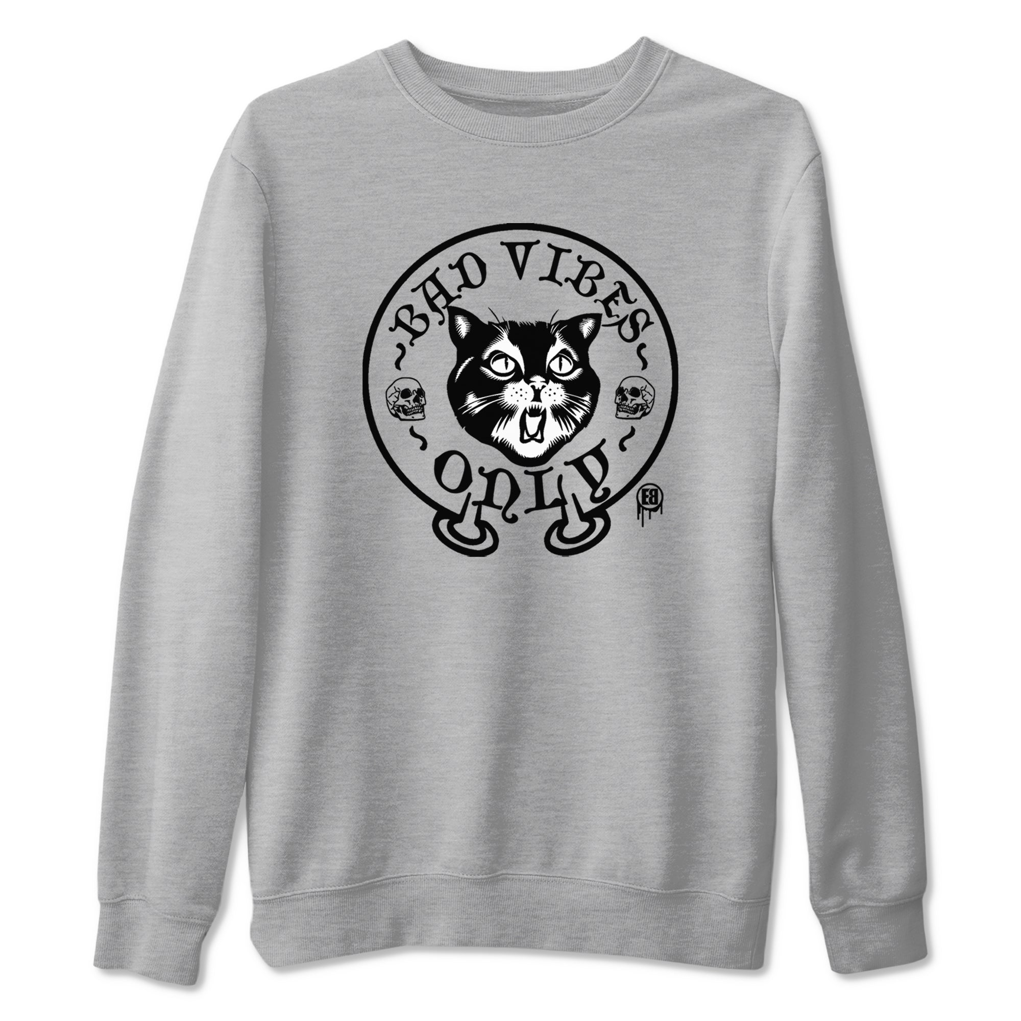 5s Black Cat shirts to match jordans Bad Vibes Only sneaker match tees Air Jordan 5 Black Cat SNRT Sneaker Release Tees unisex cotton Heather Grey 2 crew neck shirts