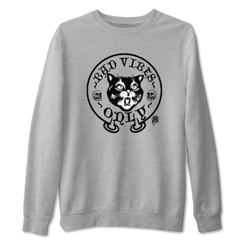5s Black Cat shirts to match jordans Bad Vibes Only sneaker match tees Air Jordan 5 Black Cat SNRT Sneaker Release Tees unisex cotton Heather Grey 2 crew neck shirts