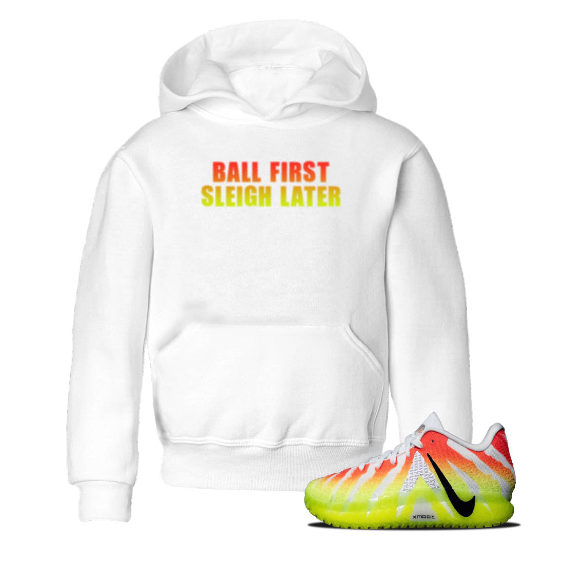 Sneaker Threads – Sneaker Tees To Match Nike JA 3 Under The Christmas Tree – Ball First Sleigh Later Youth Graphic Tee White 1. Perfect for Jordan releases 2025 colorways. Perfect for Ja Morant sneaker releases and Christmas 2025 colorways.