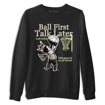 Ball First Talk Later SNRT Sneaker Tees - Air Jordan 5 Luminous Green - SNRT Sneaker T-shirts
