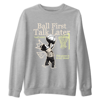 Ball First Talk Later SNRT Sneaker Tees - Air Jordan 5 Luminous Green - SNRT Sneaker T-shirts