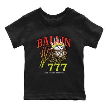 Sneaker Threads – Sneaker Tees To Match Nike JA 3 Under The Christmas Tree – Ballin 777 Youth Graphic Tee Black 2. Perfect for Jordan releases 2025 colorways. Perfect for Ja Morant sneaker releases and Christmas 2025 colorways.