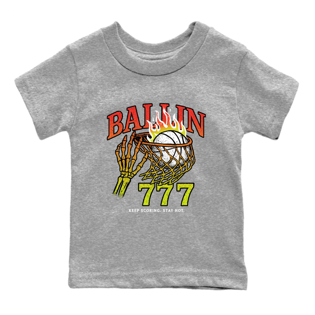 Sneaker Threads – Sneaker Tees To Match Nike JA 3 Under The Christmas Tree – Ballin 777 Youth Graphic Tee Heather Grey 2. Perfect for Jordan releases 2025 colorways. Perfect for Ja Morant sneaker releases and Christmas 2025 colorways.
