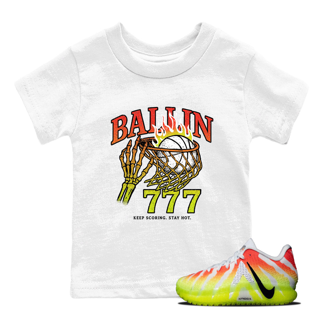 Sneaker Threads – Sneaker Tees To Match Nike JA 3 Under The Christmas Tree – Ballin 777 Youth Graphic Tee White 1. Perfect for Jordan releases 2025 colorways. Perfect for Ja Morant sneaker releases and Christmas 2025 colorways.
