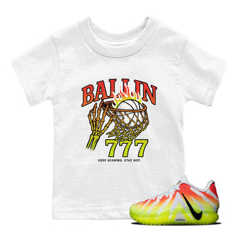 Sneaker Threads – Sneaker Tees To Match Nike JA 3 Under The Christmas Tree – Ballin 777 Youth Graphic Tee White 1. Perfect for Jordan releases 2025 colorways. Perfect for Ja Morant sneaker releases and Christmas 2025 colorways.