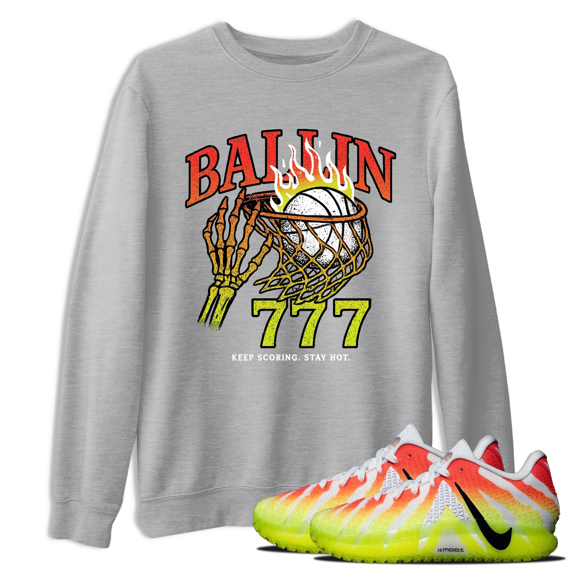 Sneaker Threads – Sneaker Tees To Match Nike JA 3 Under The Christmas Tree – Ballin 777 Graphic Tee Heather Grey 1. Perfect for Jordan releases 2025 colorways. Perfect for Ja Morant sneaker releases and Christmas 2025 colorways.