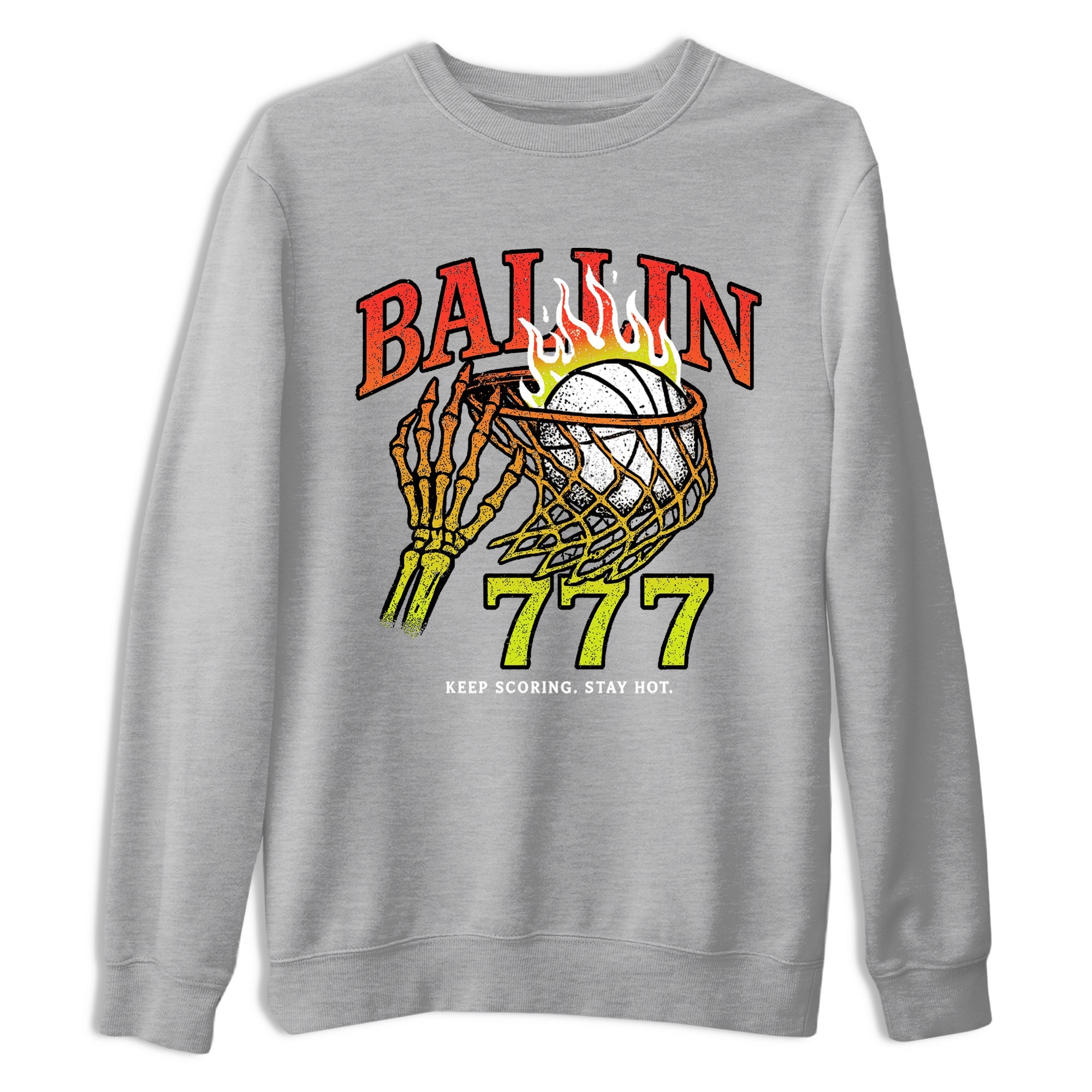 Sneaker Threads – Sneaker Tees To Match Nike JA 3 Under The Christmas Tree – Ballin 777 Graphic Tee Heather Grey 2. Perfect for Jordan releases 2025 colorways. Perfect for Ja Morant sneaker releases and Christmas 2025 colorways.